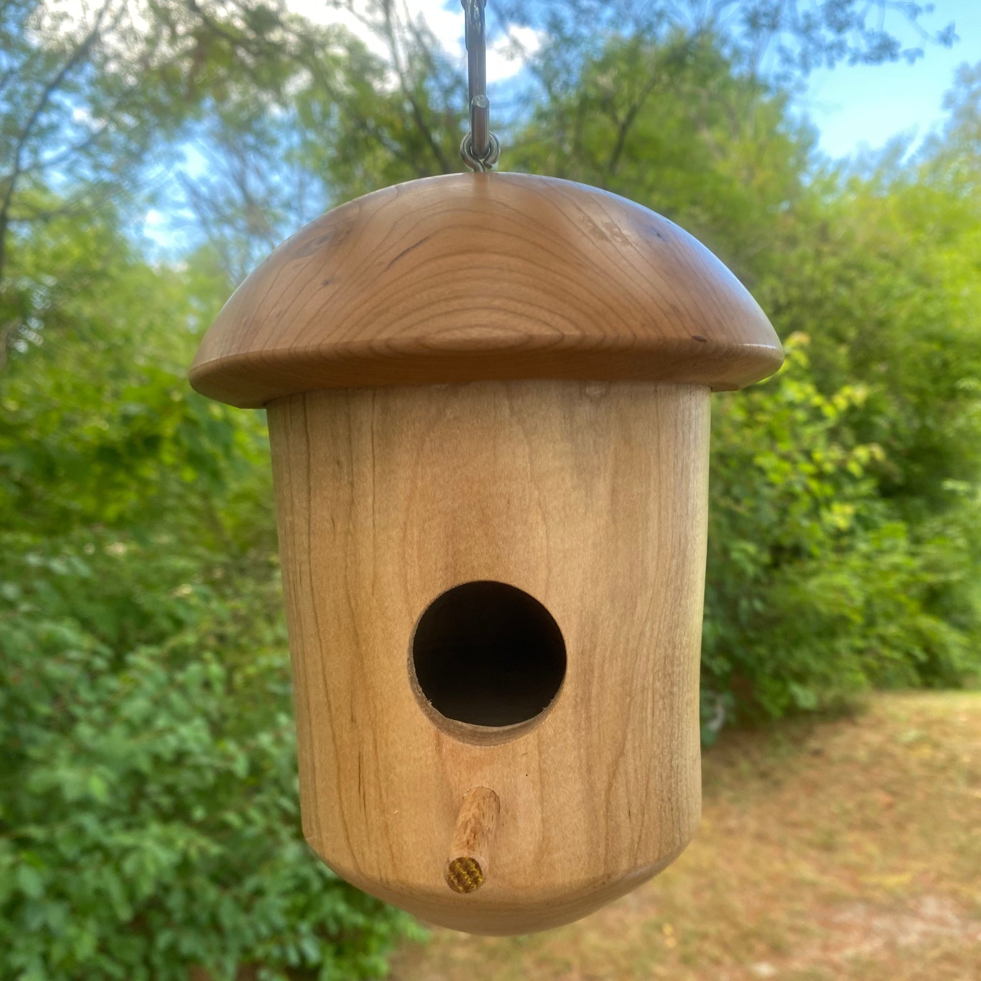 Birdhouse Wooden - round top