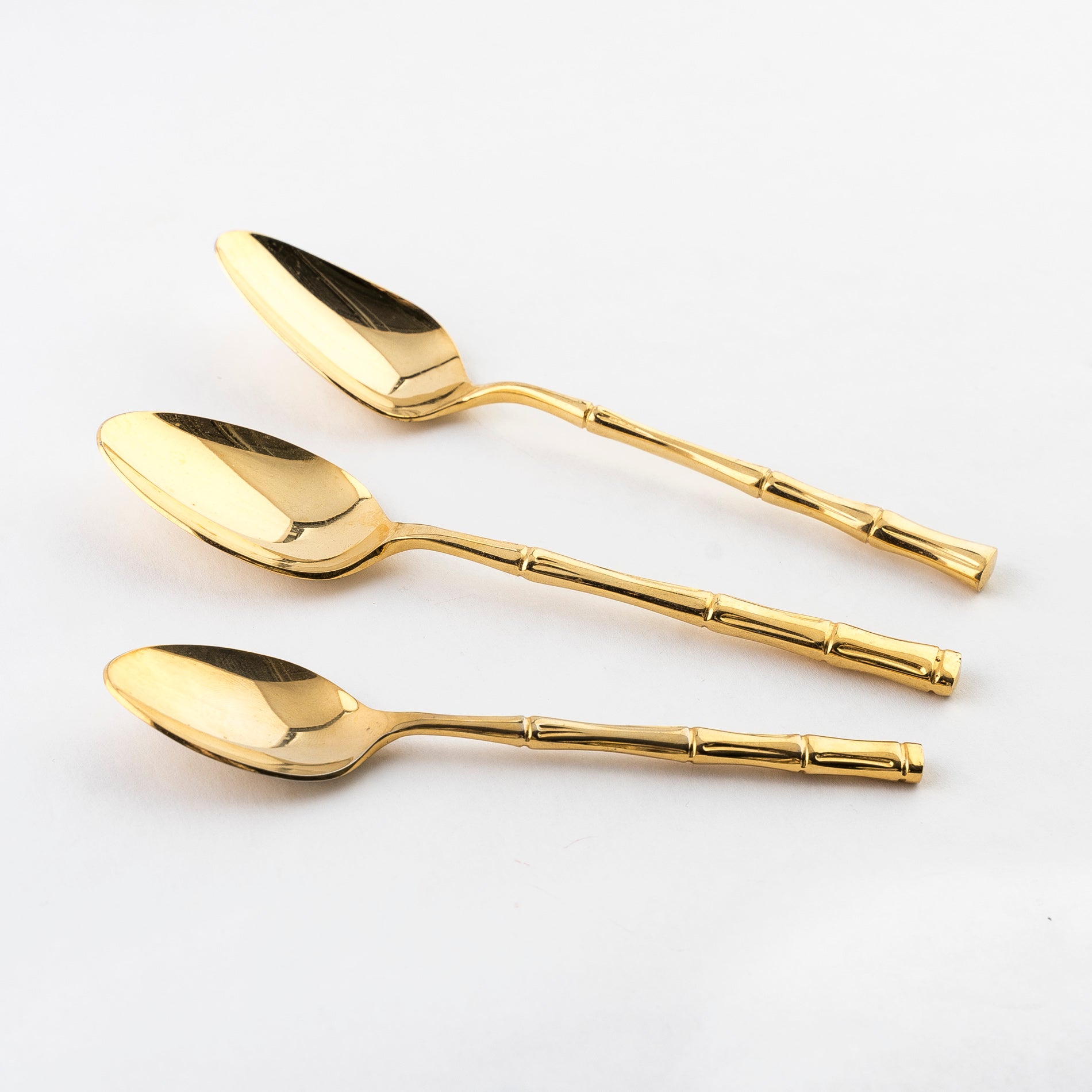 vintage gold bamboo spoons - silverware - mother's day gift guide 