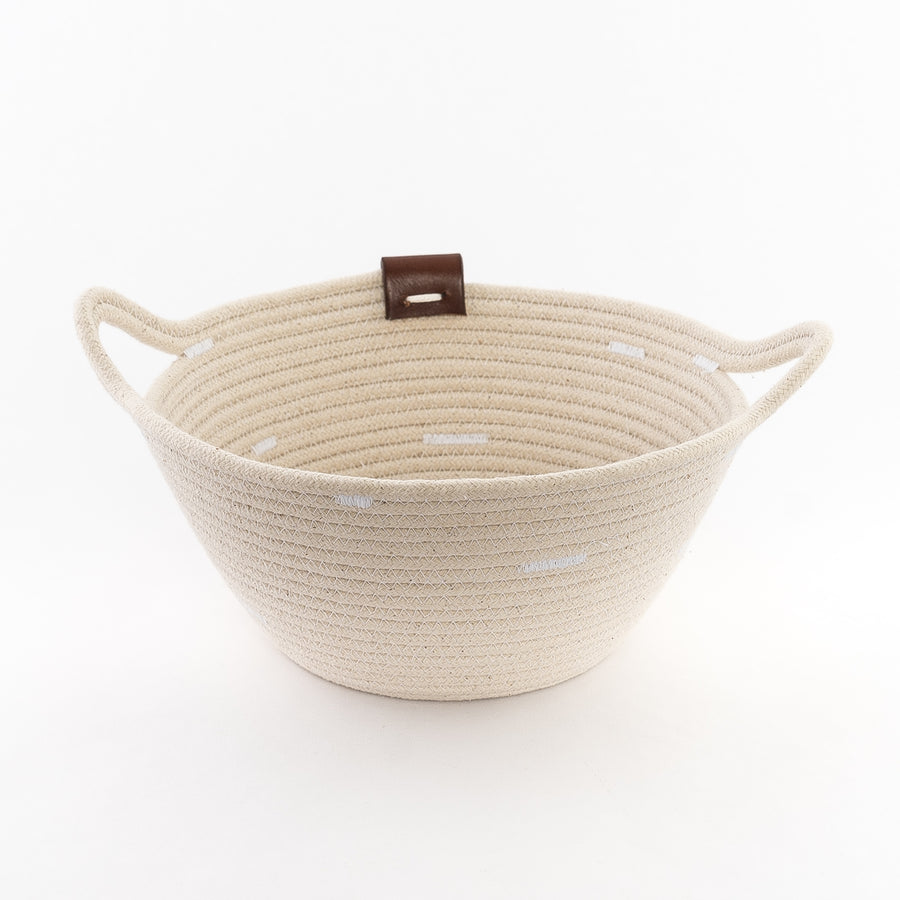 Rope Bowls with Leather Tab