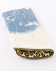 Glasses Case - jeans - green trim