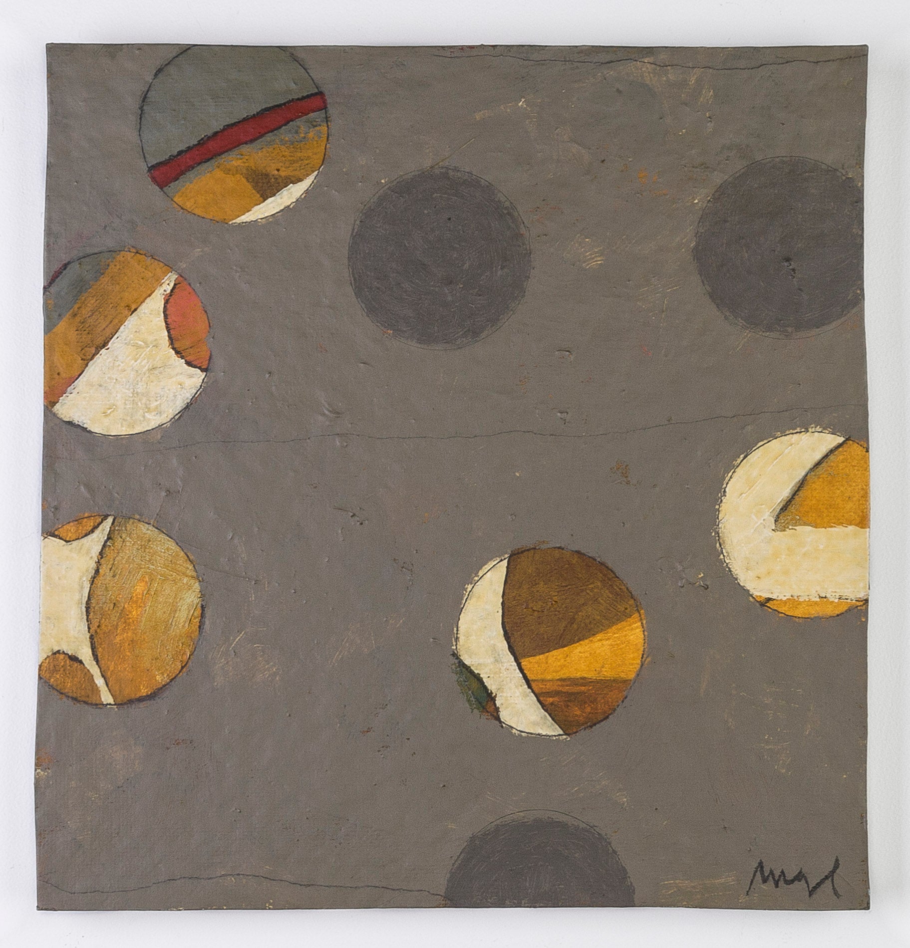 Mark Little 'Another Party' - mixed media artwork - original painting - Maine Artist