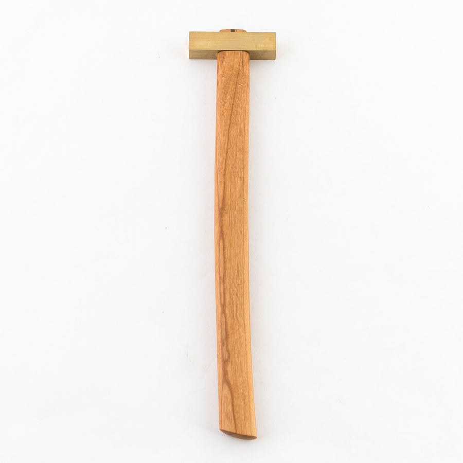 The Artisan Hammer in Cherry with brass - handmade wooden tools - studio89 - Maine