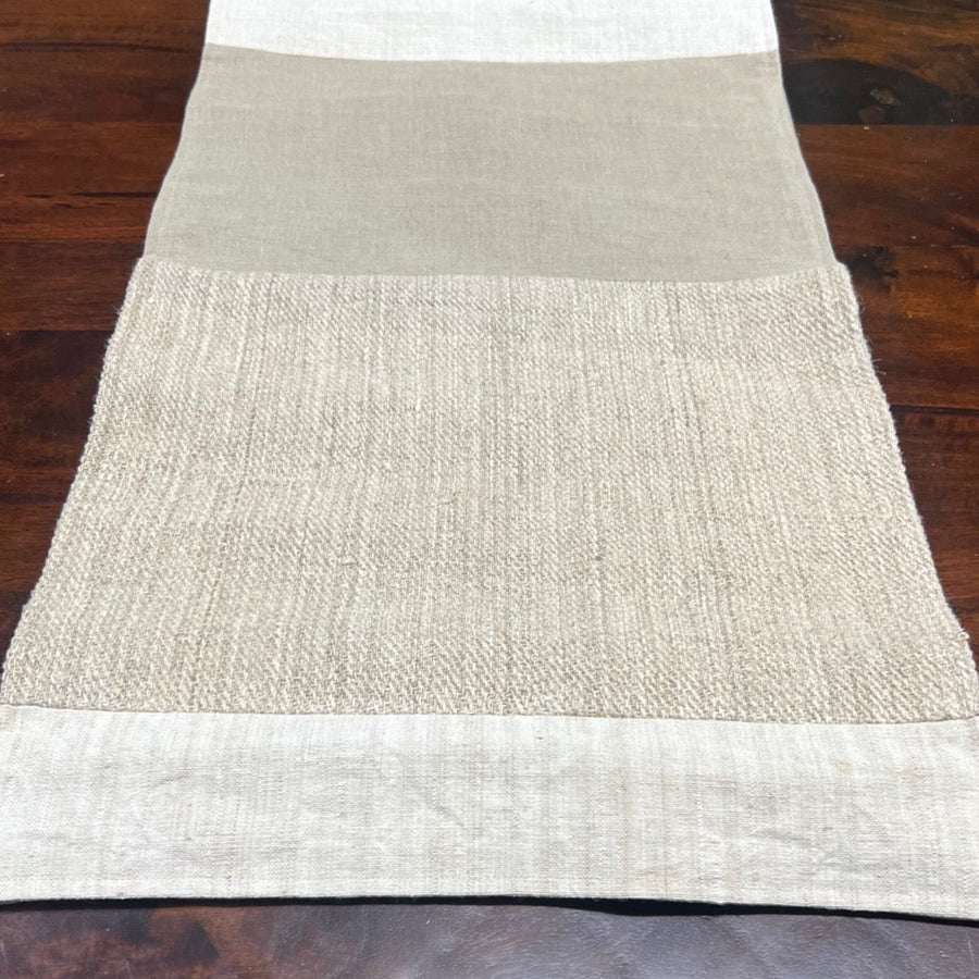 Table Runner with Vintage linen