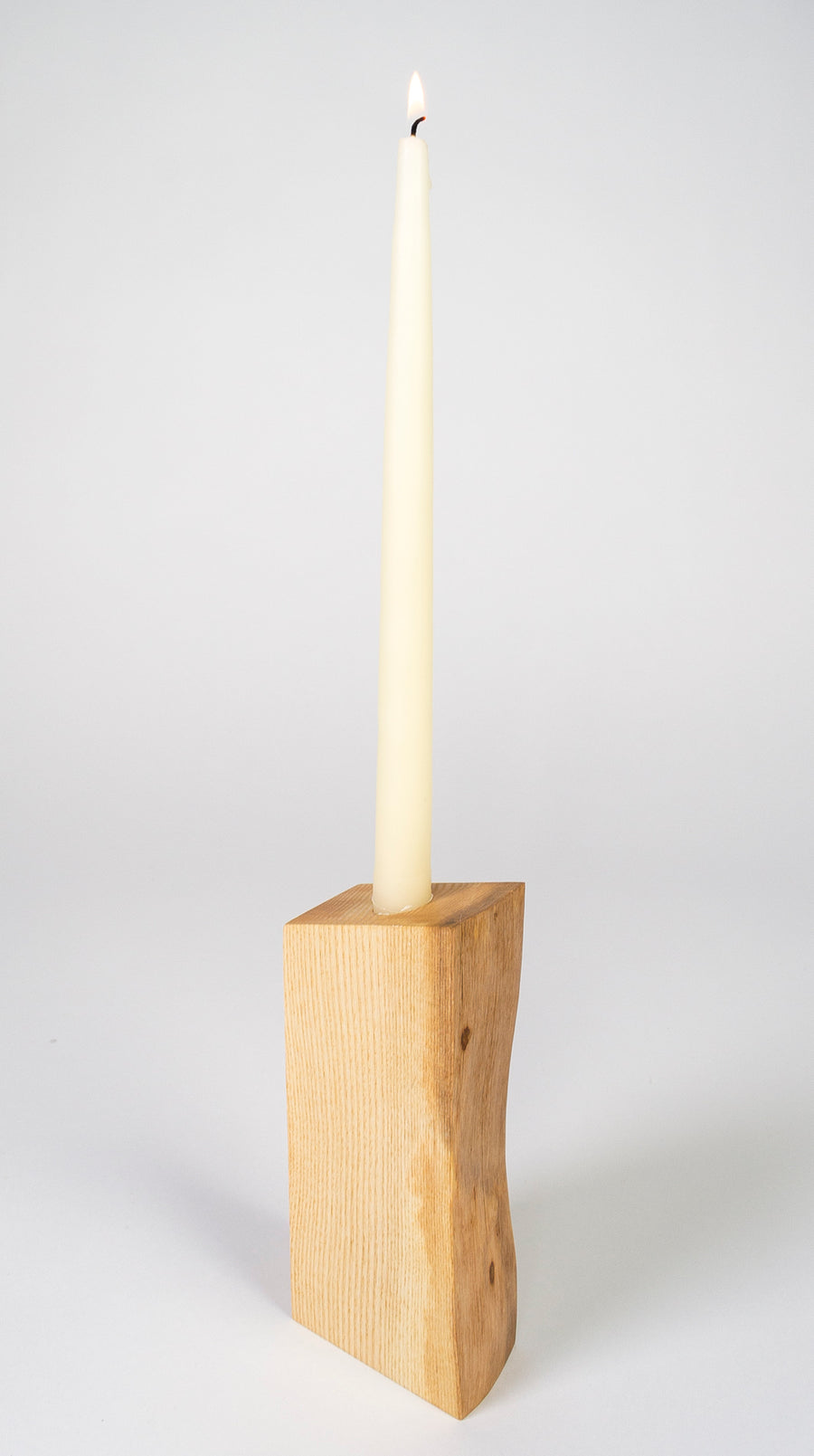 Candle Holder - Ash with Live-Edge #10