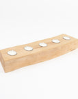 live edge tea light candle holder - handcrafted in Maine by Studio 89 