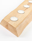 solid ash wood and live edge candle runner - wooden home goods - decor made in Maine