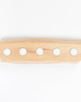 top view of the 5 candle solid ash candle holder - tealight candles - home goods made in Maine