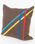 Geometry Pillow - yellow, blue, red