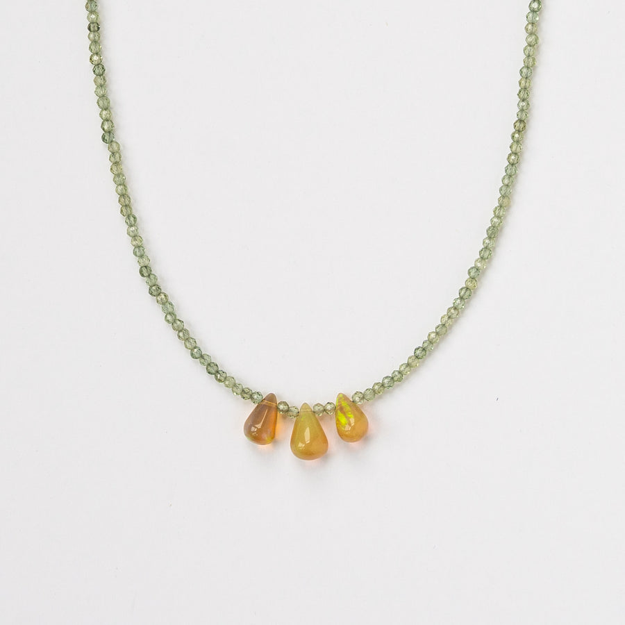 Peridot + Ethiopian Opal Necklace