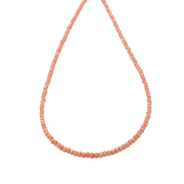 Tiny Pink Coral Strand Necklace