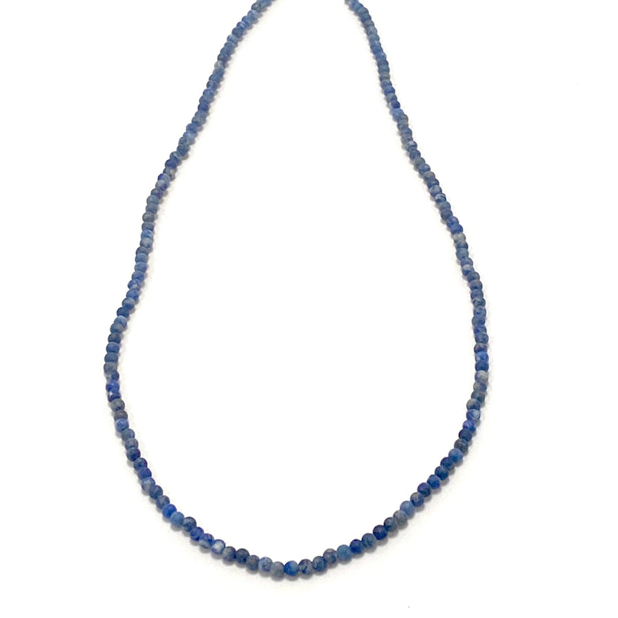 3 mm Matte Lapis Lazuli Strands Necklace