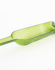 wine bottle serving dish in green - vertical cut wine bottle - kitchen ware - household goods