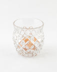 vintage glass candle holder 