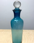 Vintage Blue Glass Decanter