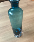 Vintage Blue Glass Decanter