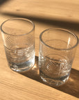 Cut Glass Double Shot Glasses | set of 2