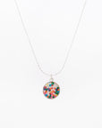 Simple Circle Pendant Necklace - with sprinkles!