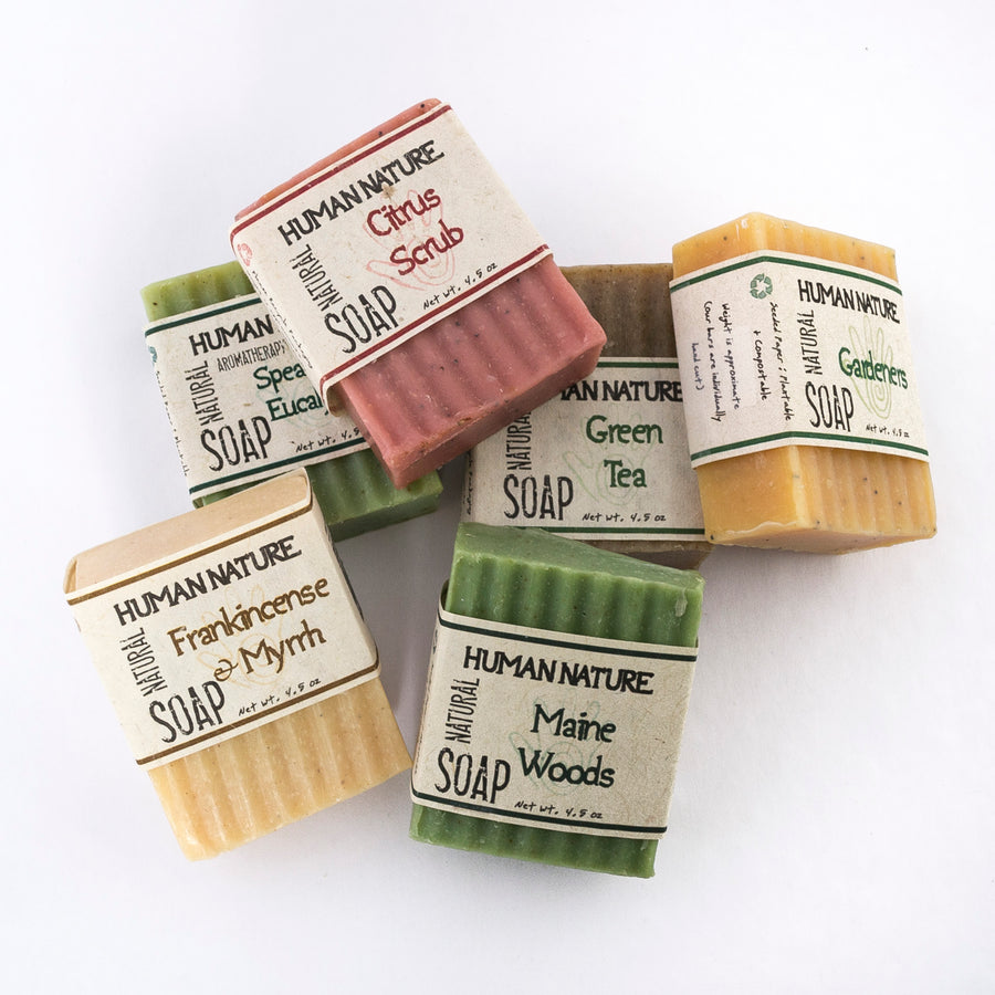 essential oil soap - naturally scented soap - collection shot - made in Maine