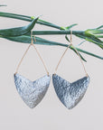 Textured Shield Earrings