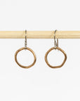 Bronze Tiny Hoop Earrings