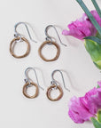 Bronze Tiny Hoop Earrings