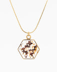 Hexagon Pendant Necklace