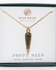 Ancient Drop Poppy Seed Necklace