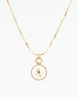 Tiny Circle Pendant Necklace