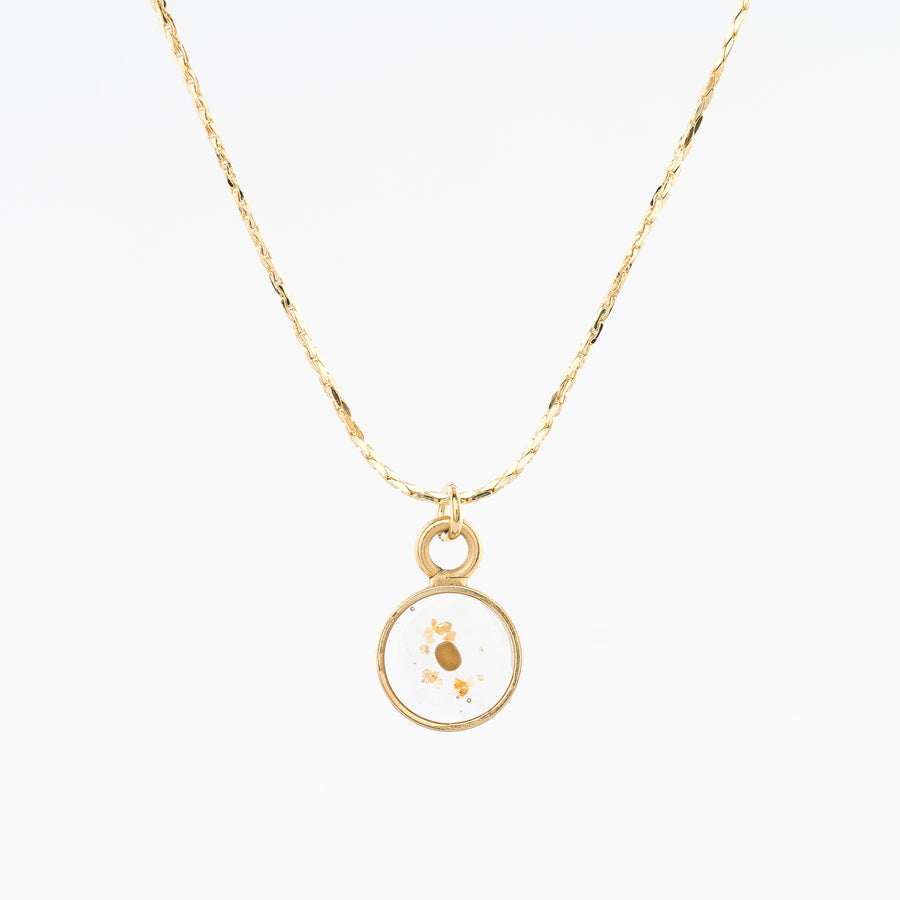 Tiny Circle Pendant Necklace