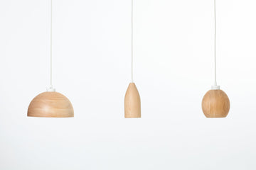 Bommel Trio Hanging Lamps - Bowl, Dome + Bulb