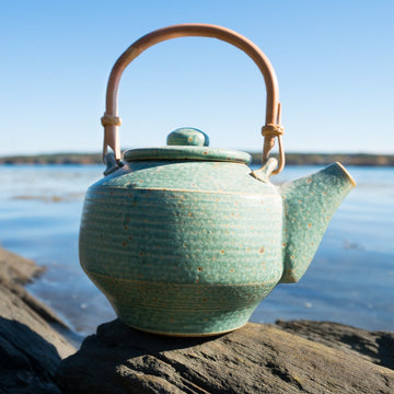 Stoneware Teapot - turquoise