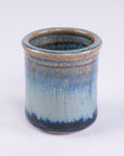 Stoneware Shot Cup - blue rutile - pottery made in Maine - handcrafted kitchenware