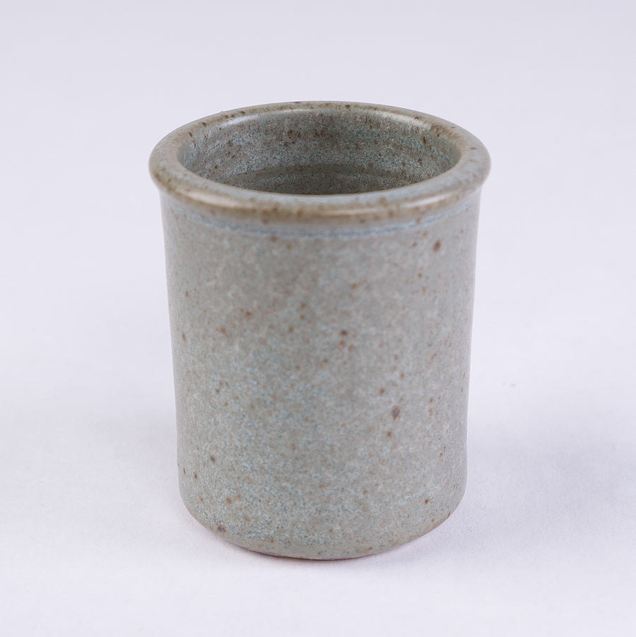 Stoneware Shot Cup in sage - bluff point collection - the shot glass reimagined
