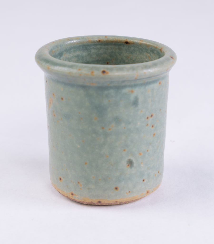 Stoneware Shot Cup in turquoise - pottery made in Maine - handmade kitchen ware - household goods