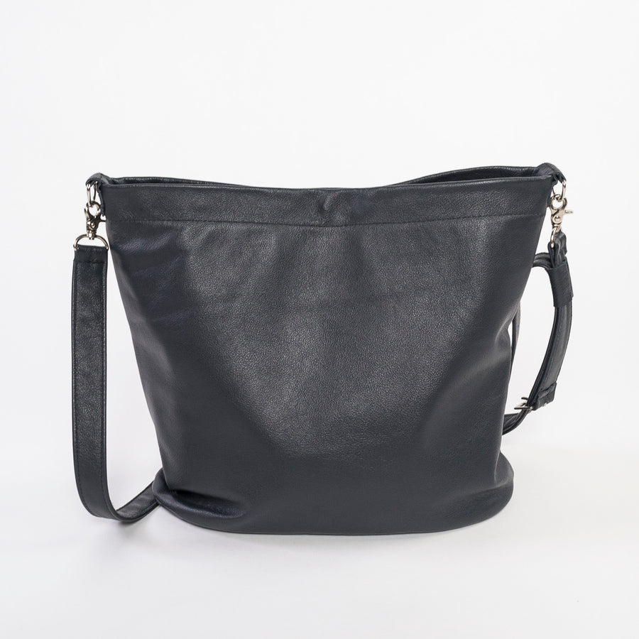 cross-body bag is a relaxed hobo design featuring a soft, slouchy, silhouette with enough room for storing everyday items