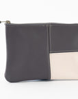 Mondrian Bag - Suede - Gray/White