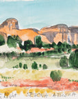 Watercolor of Sedona, Arizona - Landscape by Maine Artist Elena Jahn