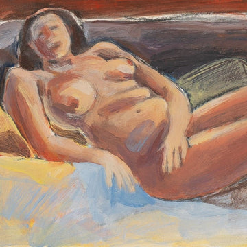 Painting of nude figure by Maine Artist Elena Jahn