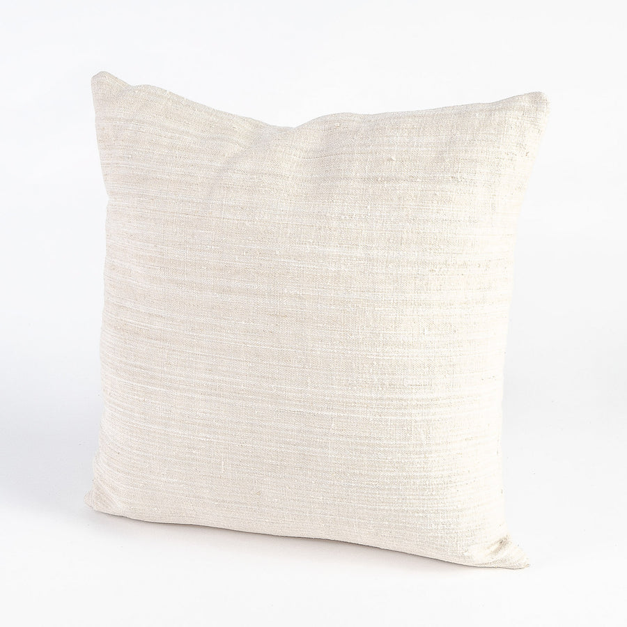 vintage french linen pillow - single shot - handmade locally 