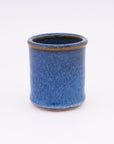 Stoneware Shot Cup - birds beak blue - pottery - bluff point collection